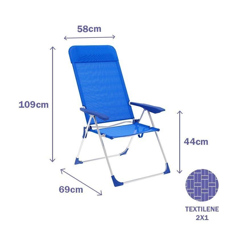 Sedia Pieghevole Marbueno Azzurro 4/4