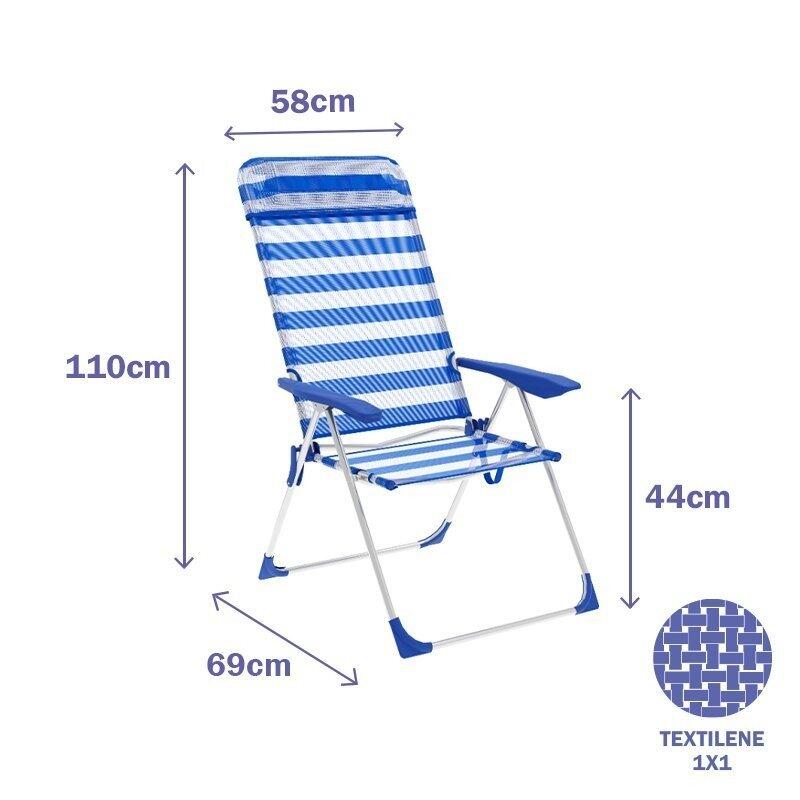 Silla Plegable Marbueno Azul 4/4