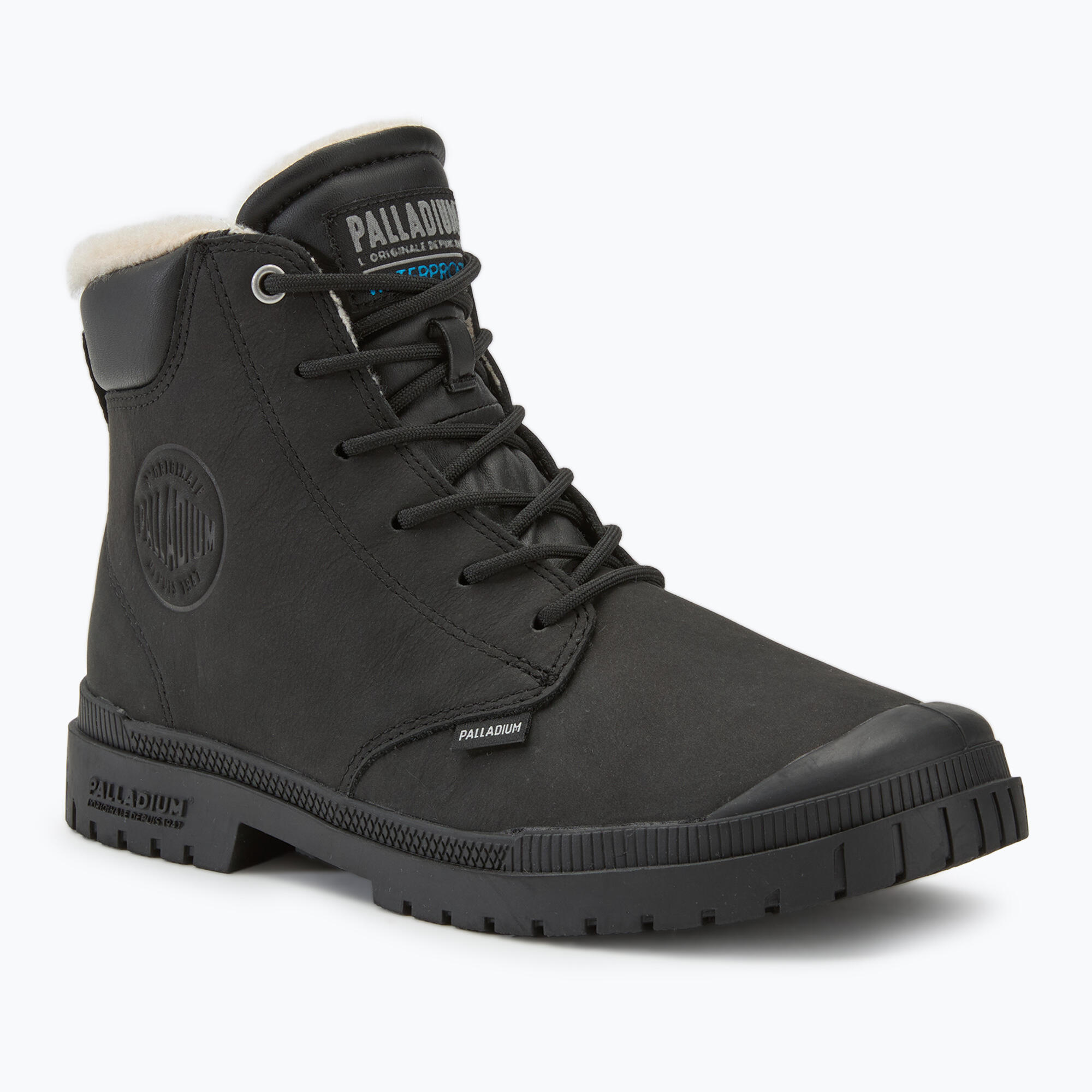 Buty Palladium SP20 Cuff Leather Waterproof WL black 1/5