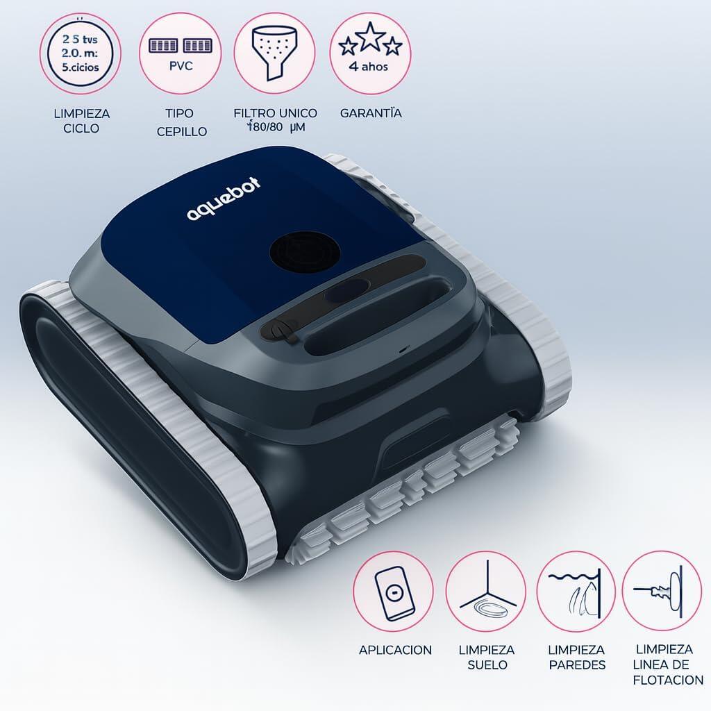 Aquabot Echo - robot limpiafondos inalámbrico hasta 15 m 6/7