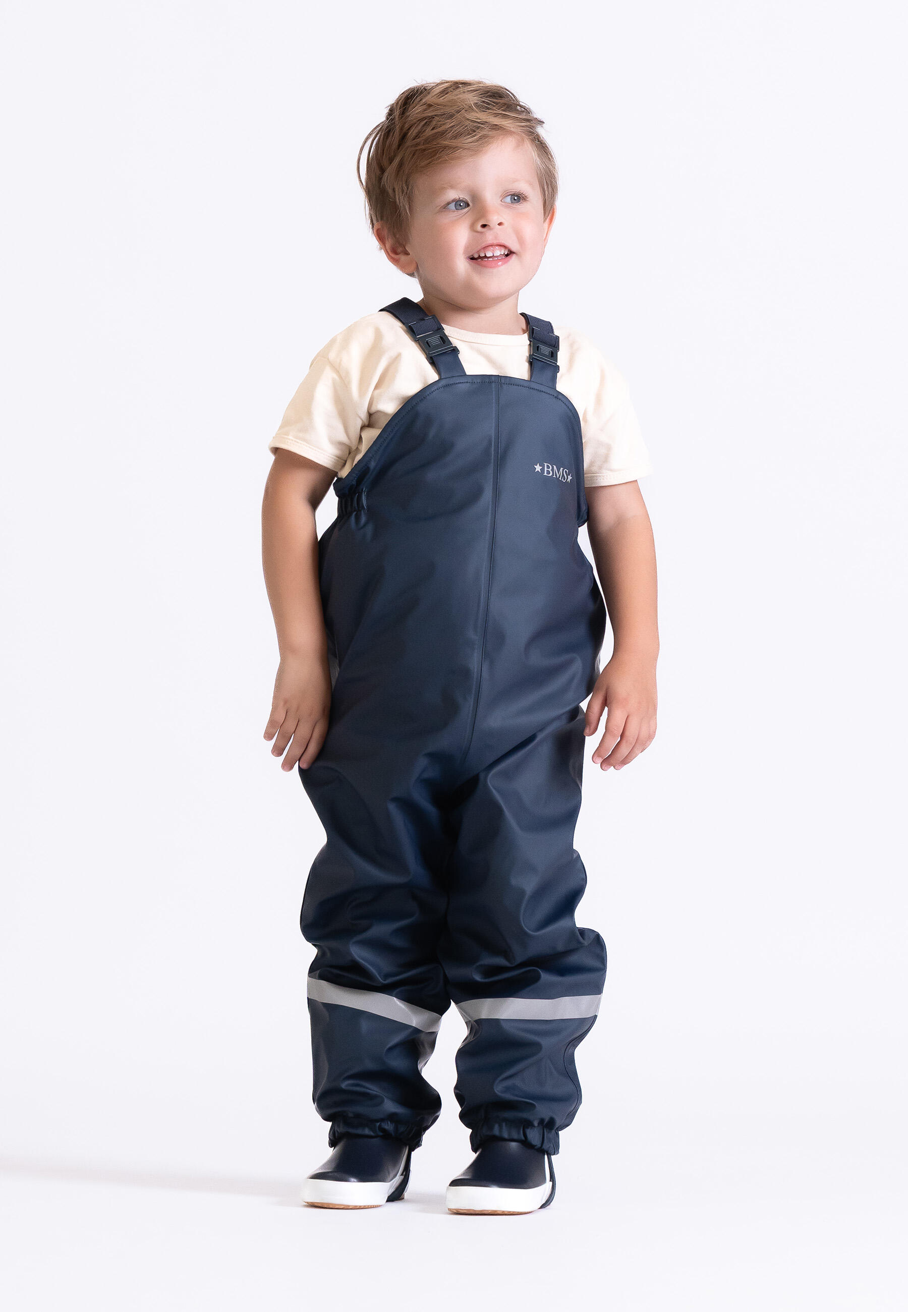 BMS gefütterte Regenlatzhose für Kinder mit Fleece 4/4