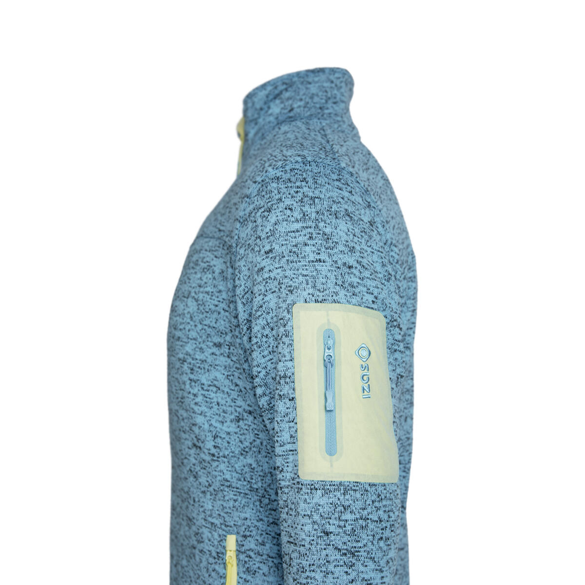 Izas Herren Strickfleecejacke SAMAUN M V3 mit Stehkragen und 4/4