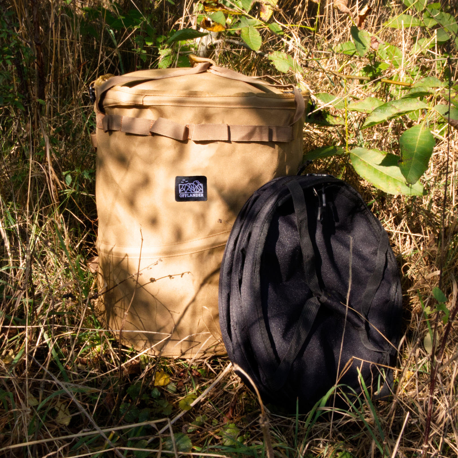 Cylindryczny kosz kempingowy OFFLANDER 60L khaki 4/4