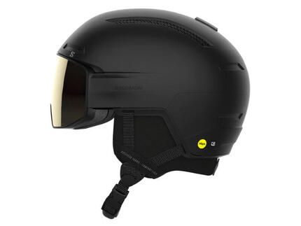 Sporty zimowe Kaski Salomon Driver Pro Sigma Mips Kask Narciarski - S - Black