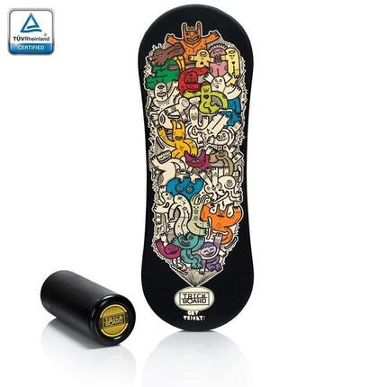 Deska do balansowania TRICKBOARD CLASSIC GET TRICKY z czarnym wałkiem TÜV