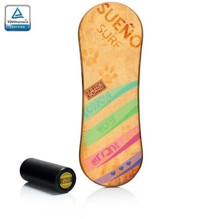 Deska do balansowania TRICKBOARD CLASSIC SUENO SURF z czarnym wałkiem TÜV