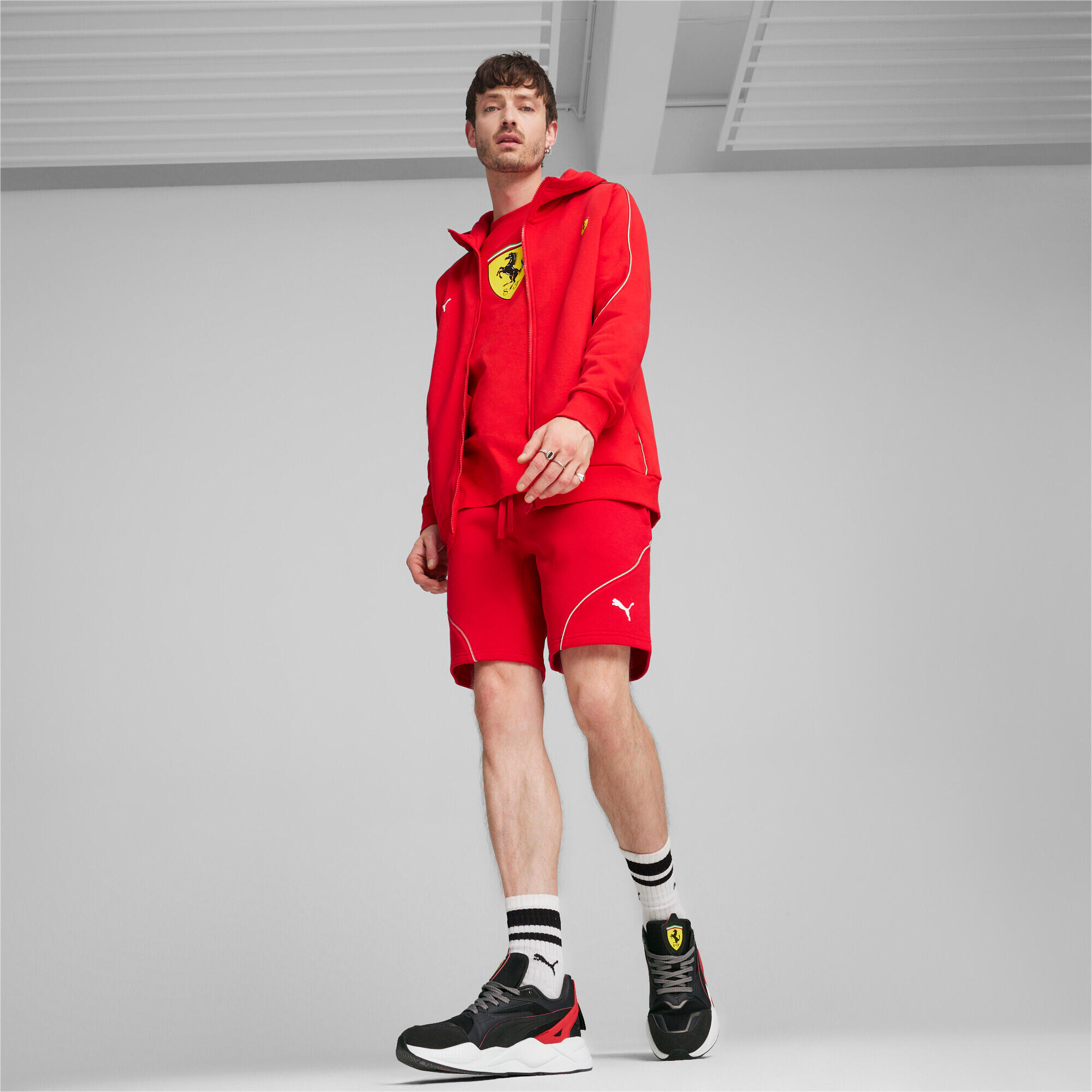 Puma FERRARI RACE herenhoodie rood maat L 4/8