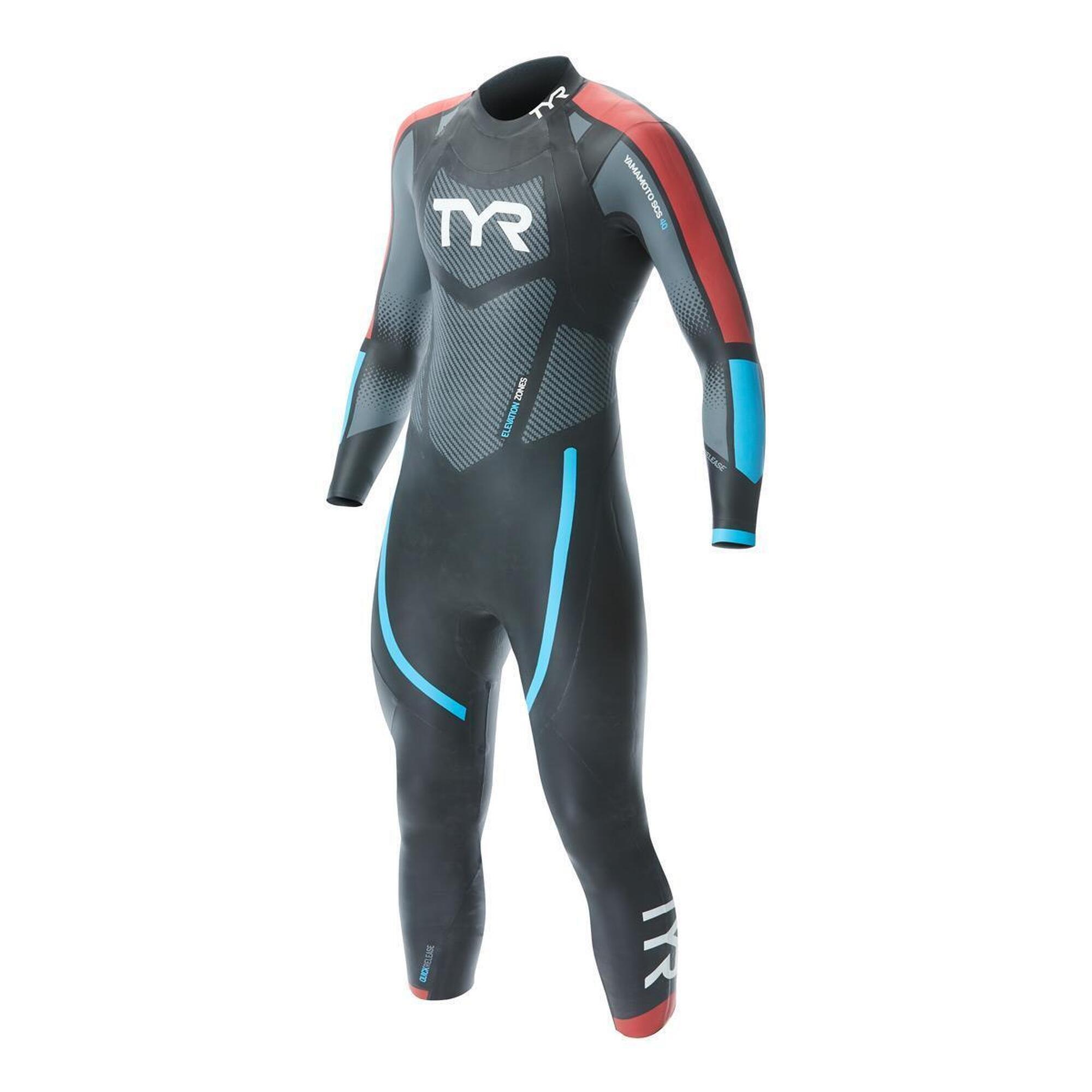 Tyr - Quick-release Ankle Cuffs - Combinaison De Plongée - Bleu|noir - S - Decathlon