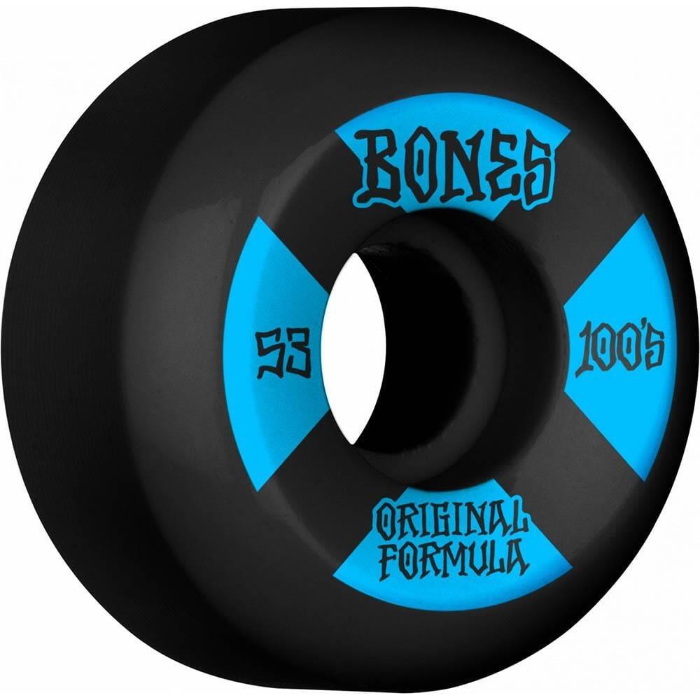 Bones Wheels 100's Black-Blue V5 Sidecut 53mm 3/3