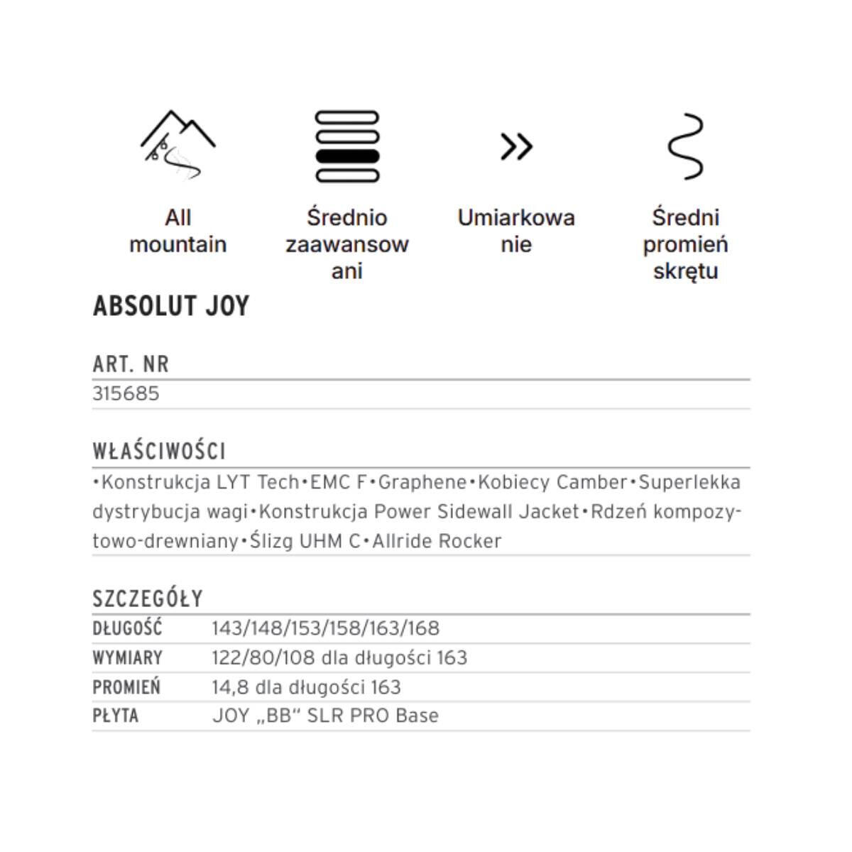 Zaino da sci Head E.absolut joy da donna + attacco Joy 9 gw slr Bianco 2/6