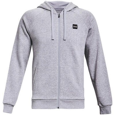 Heren rival fleece full zip hoodie (zwart)