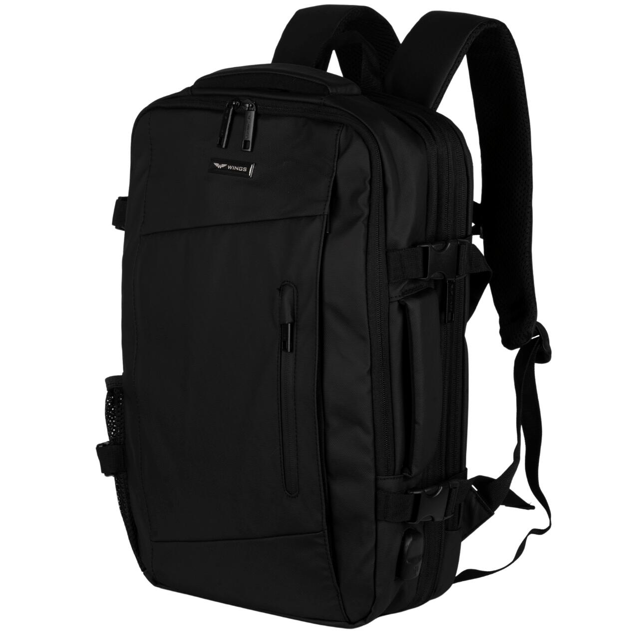 VIREO 002 multifunctionele uitbreidbare rugzak 17” USB Zwart 29L 3/7
