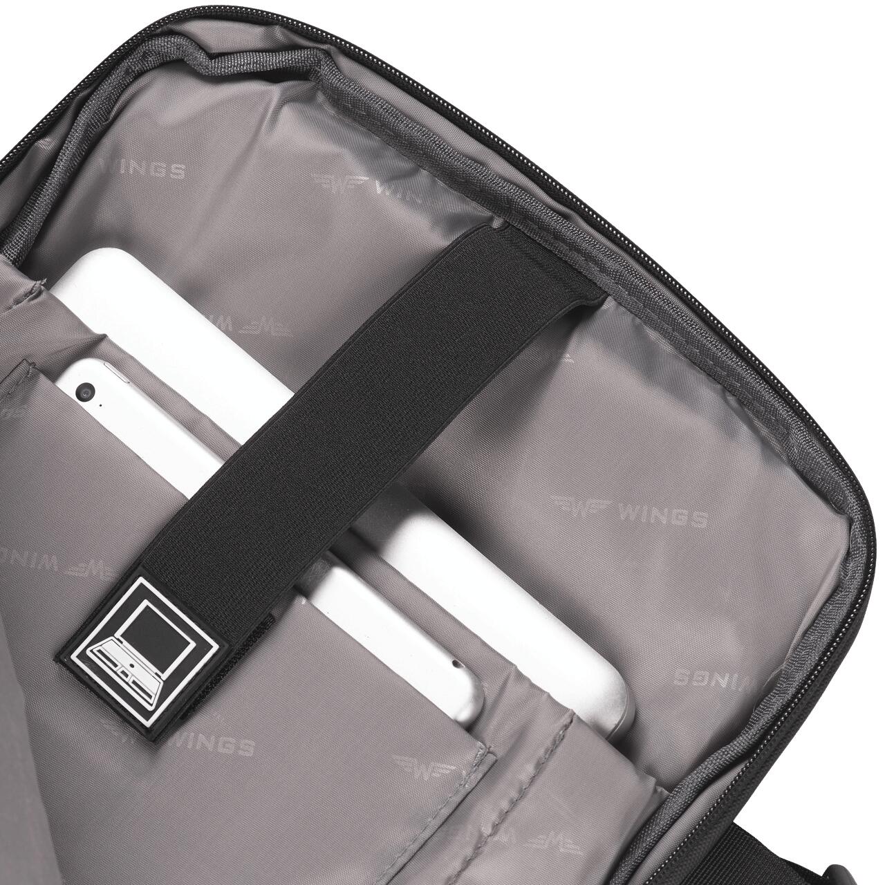 VIREO 002 multifunctionele uitbreidbare rugzak 17” USB Zwart 29L 6/7