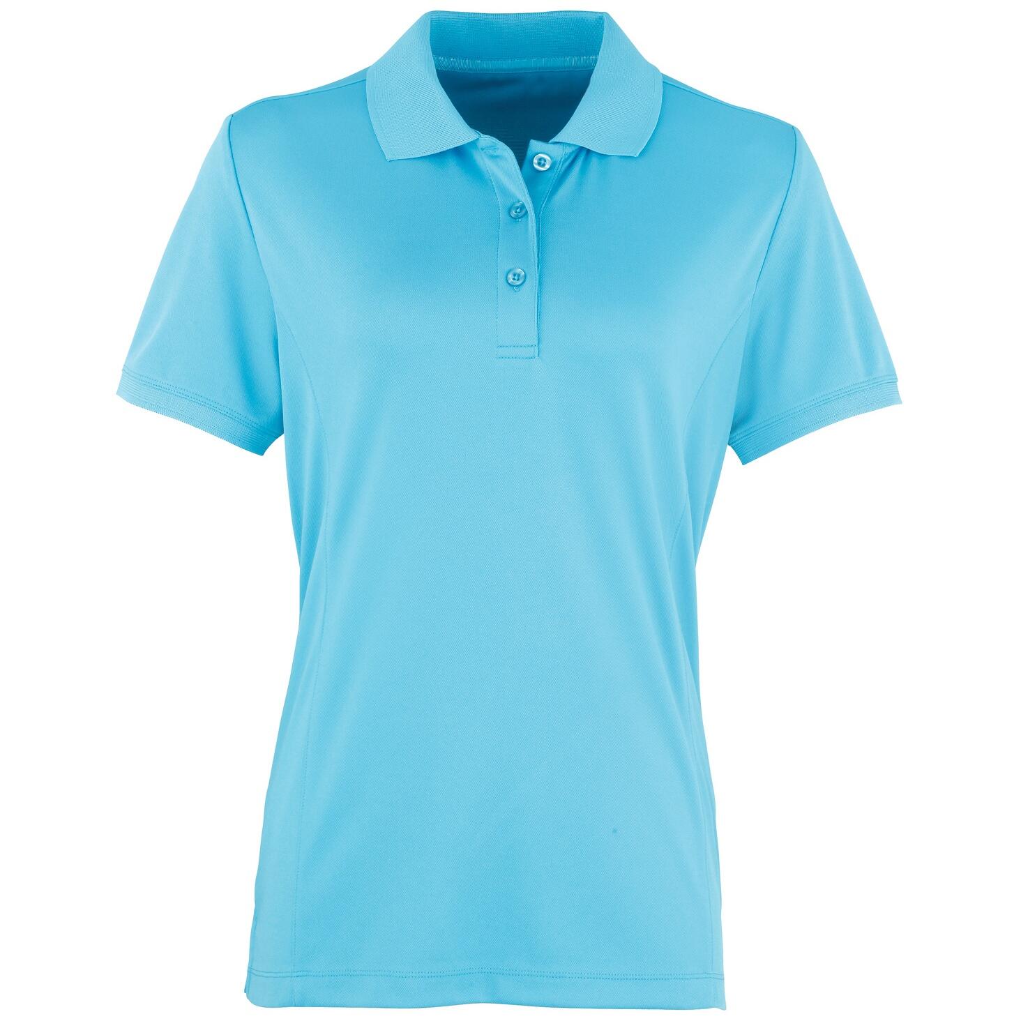 Premier Womens/Ladies Coolchecker Short Sleeve Pique Polo T-Shirt