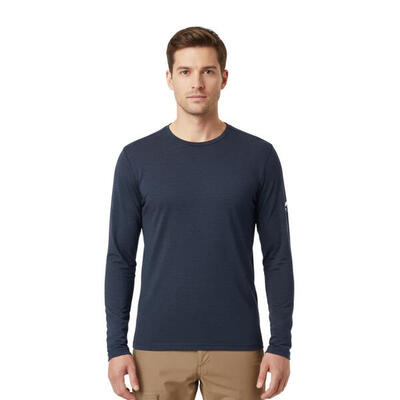 Heren-t-shirt met lange mouwen van 100% merinowol - finn 210