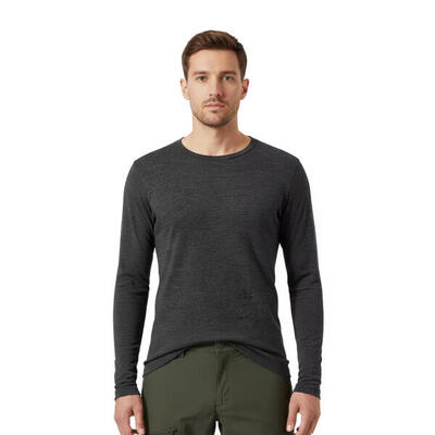 Heren-t-shirt met lange mouwen van 100% merinowol - finn 210