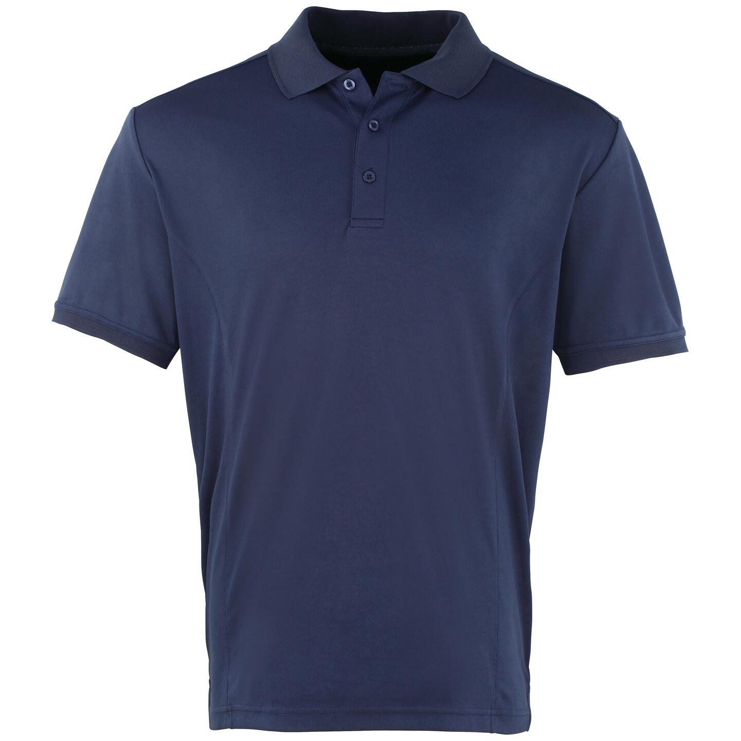Premier Mens Coolchecker Pique Short-Sleeved Polo Shirt
