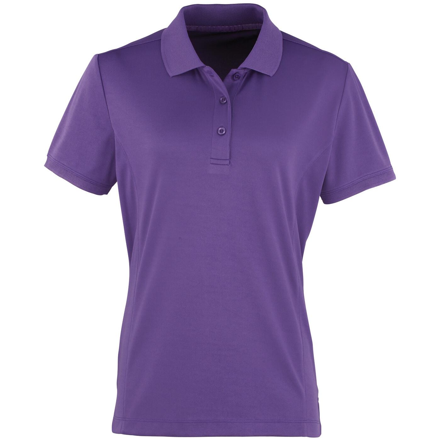 Premier Womens/Ladies Coolchecker Short Sleeve Pique Polo T-Shirt