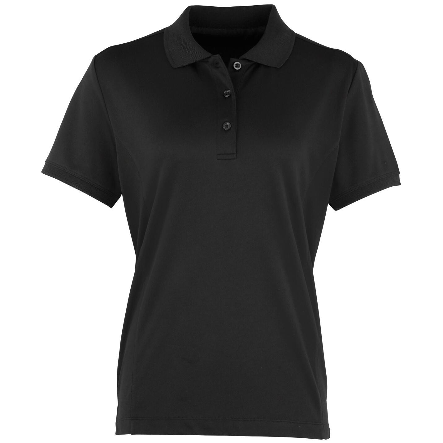Premier Womens/Ladies Coolchecker Short Sleeve Pique Polo T-Shirt