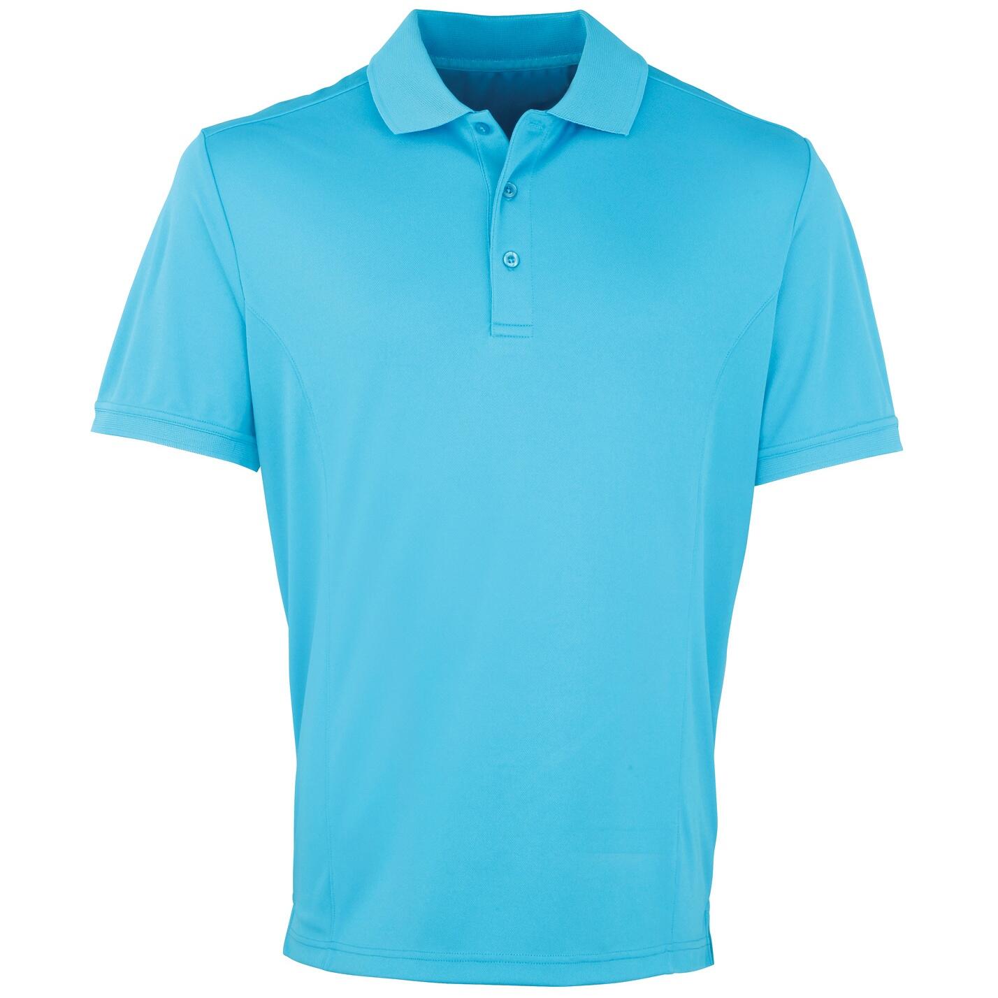 Premier Mens Coolchecker Pique Short-Sleeved Polo Shirt