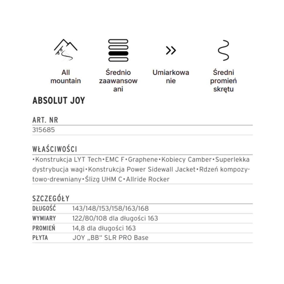 Narty HEAD Absolut Joy + wiązania Protector SLR 10 2026