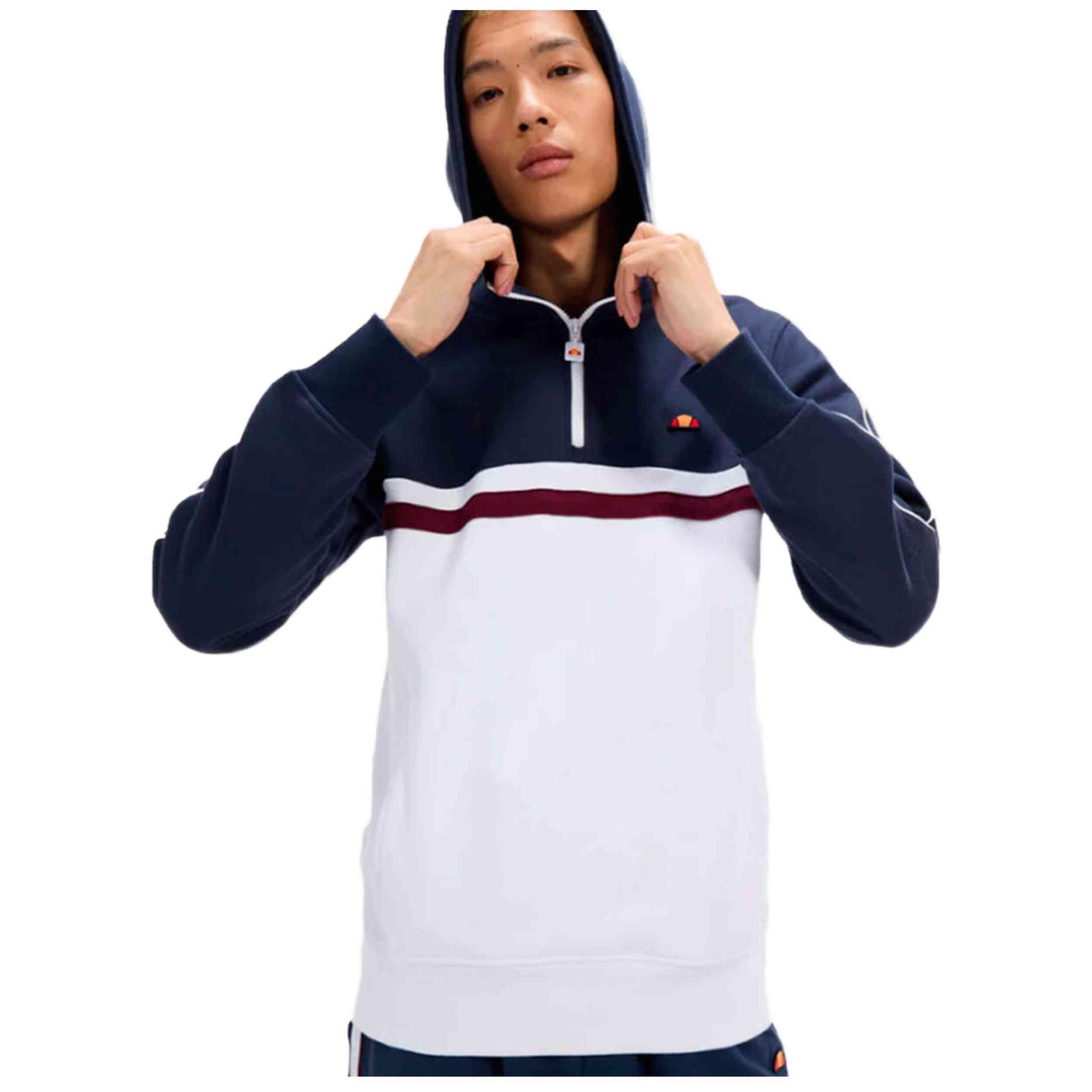 Sweat à capuche Ellesse modèle SHX20944-WHT pour homme 1/2