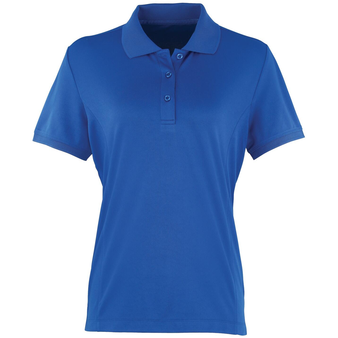 Premier Womens/Ladies Coolchecker Short Sleeve Pique Polo T-Shirt