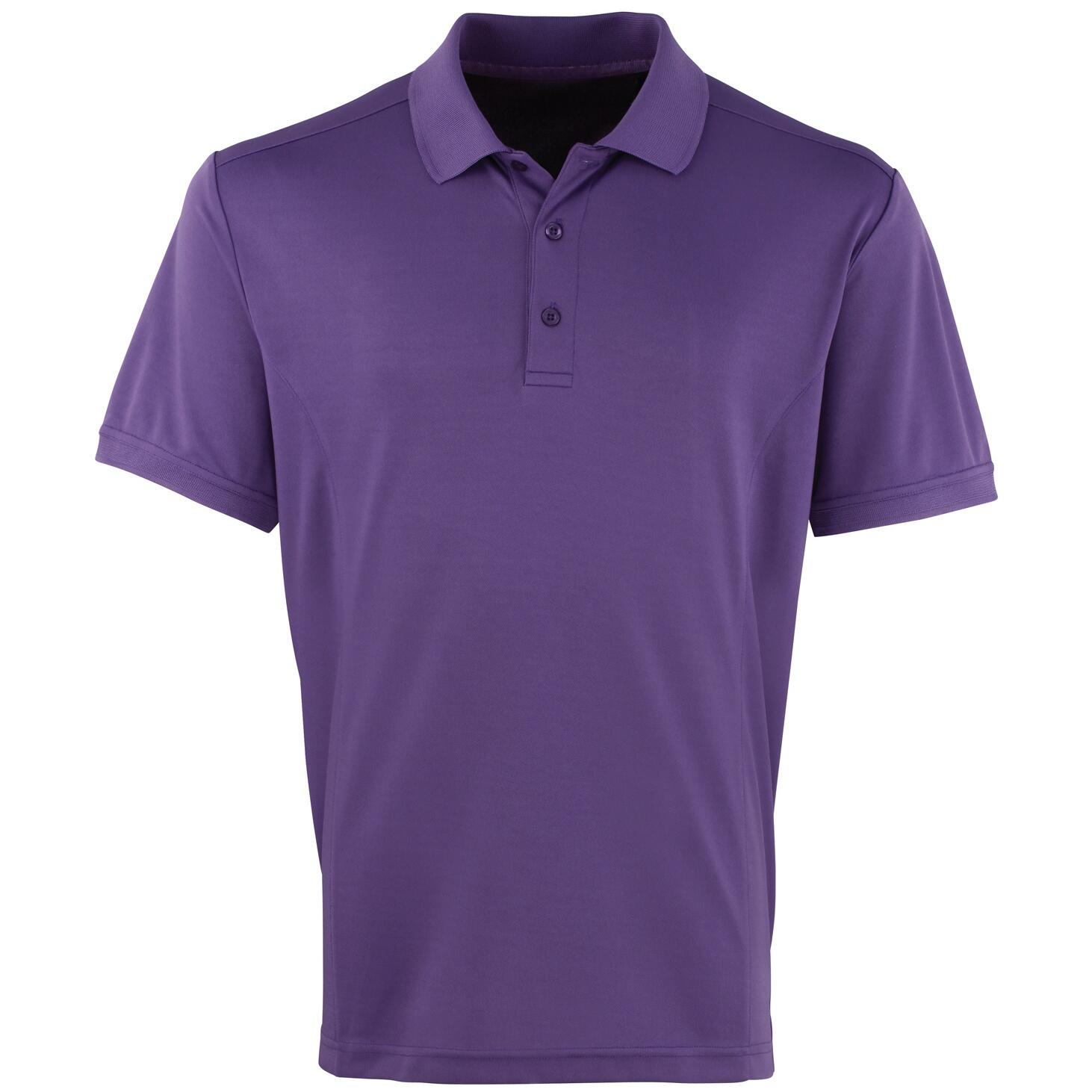 Premier Mens Coolchecker Pique Short-Sleeved Polo Shirt