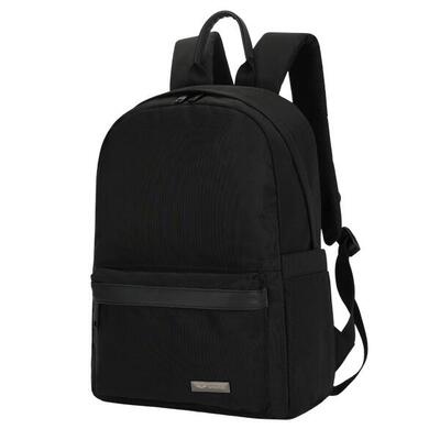 Wings vireo zwarte schoolrugzak 15l met laptopvak 15,6” & bidonvak