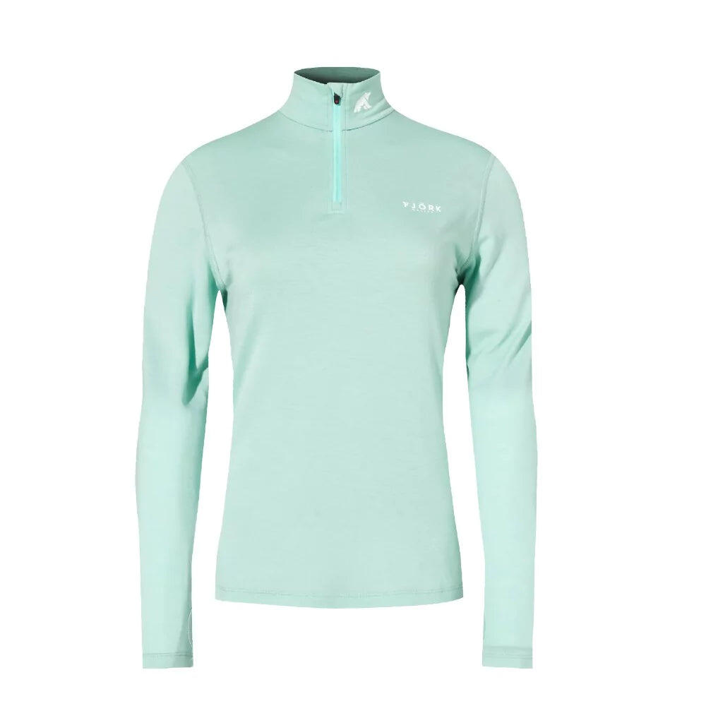 T-shirt femme 100% laine de mérinos manches longues - Bjork 210 Zip 3/5