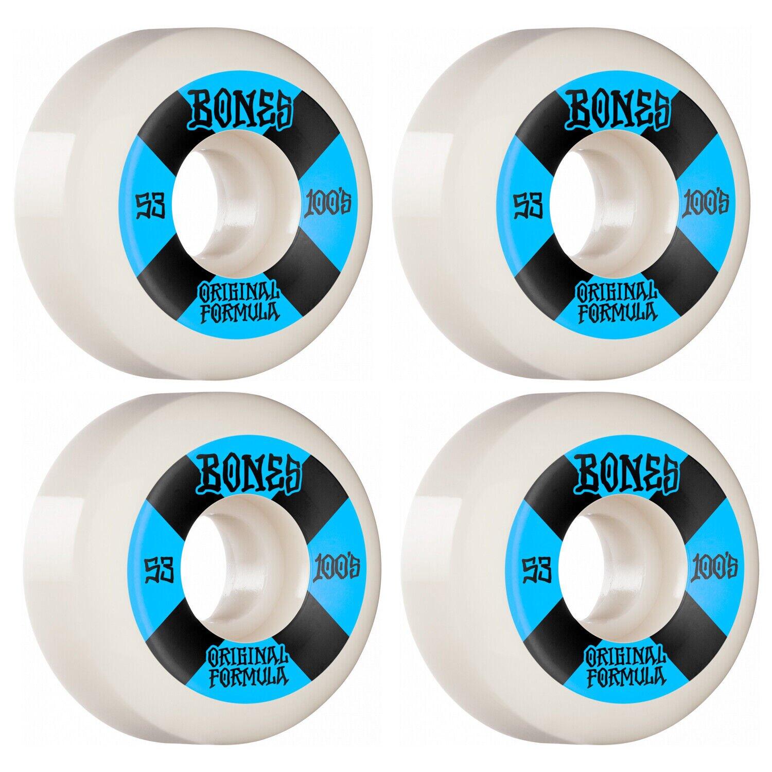 BONES Bones Wheels 100's White-Blue V5 Sidecut 53mm