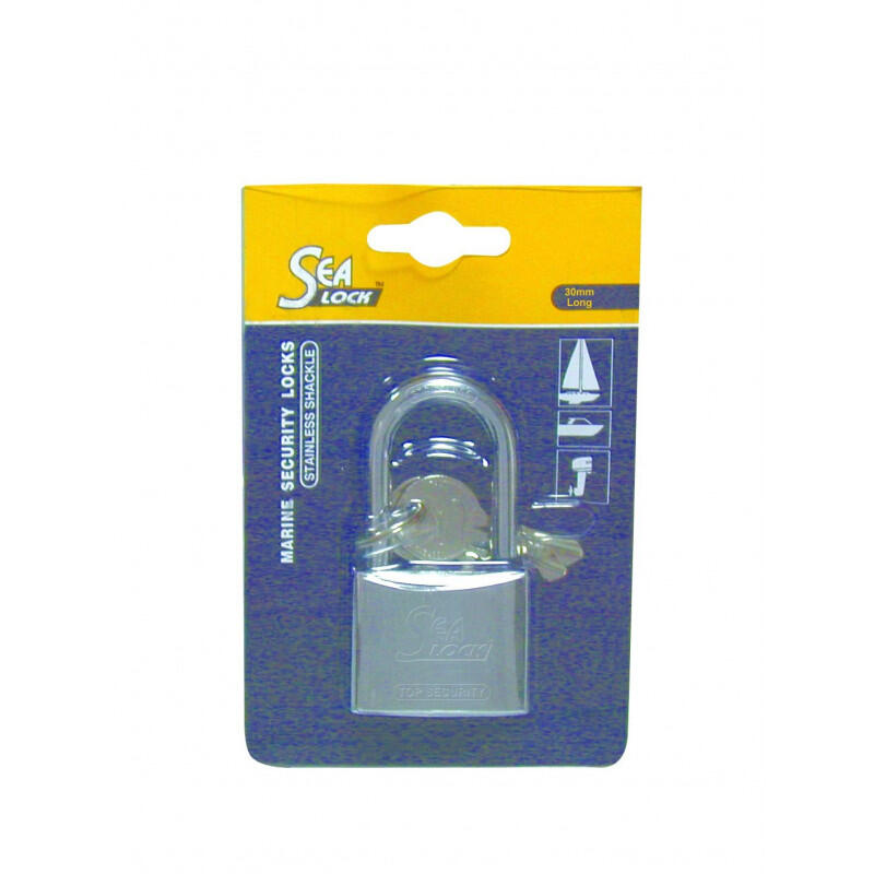 Sea Lock - Cadenas Marin Sealock - Longue Anse - Bronze Recouvert De Chrome - Cadenas - Incolore - 30 Mm - Decathlon