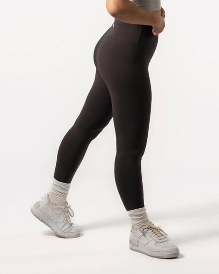 Legging femme 7/8 pour yoga & pilates chocolat