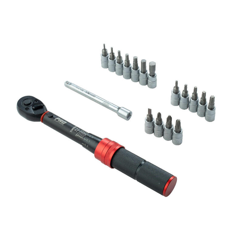 Set de chei dinamometrice 16 biți Compact 1/4" 1-10 Nm