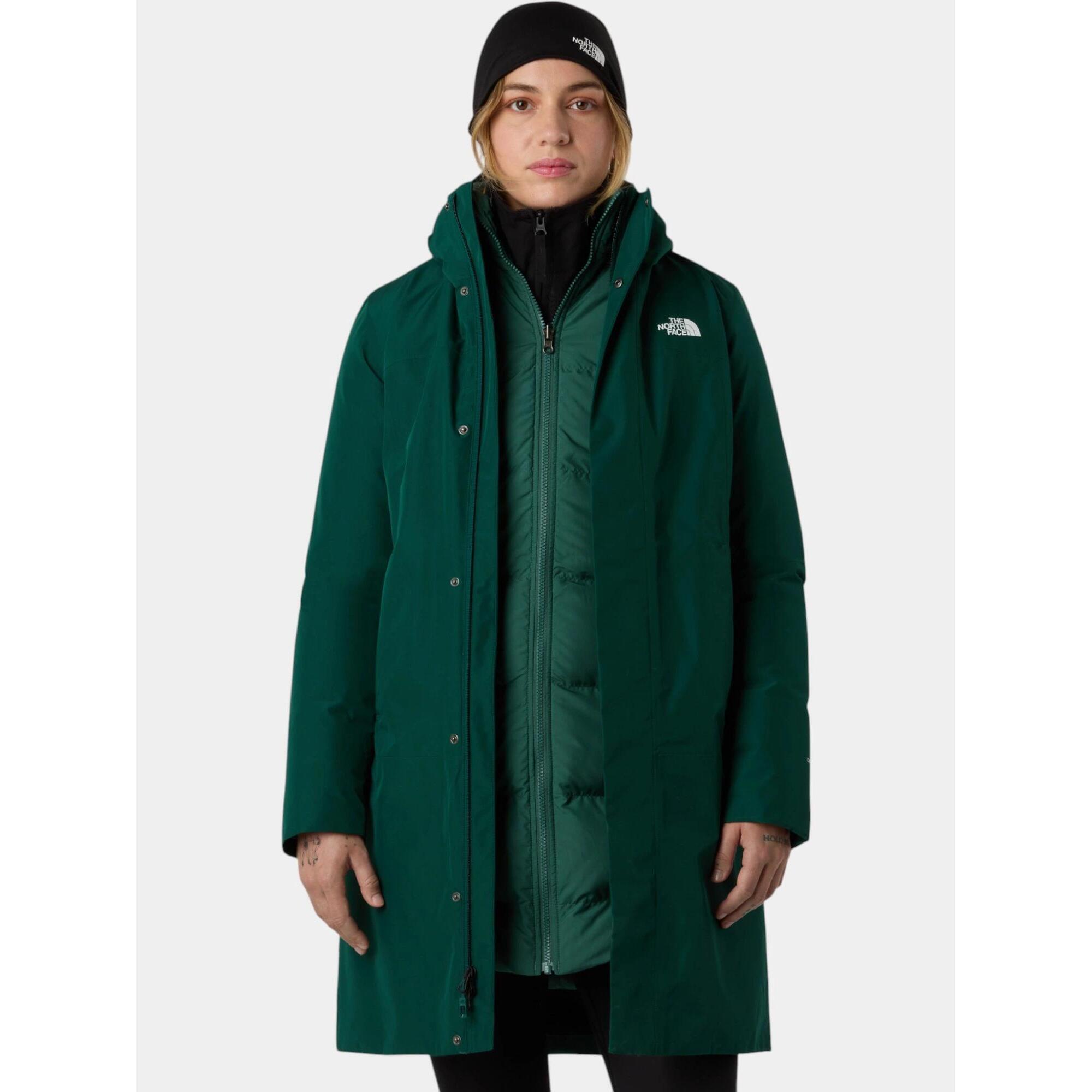 The North Face - Manteau D'Hiver Femme W Suzanne Triclimate 2.0 - Doudoune Synthétique - Vert - Decathlon