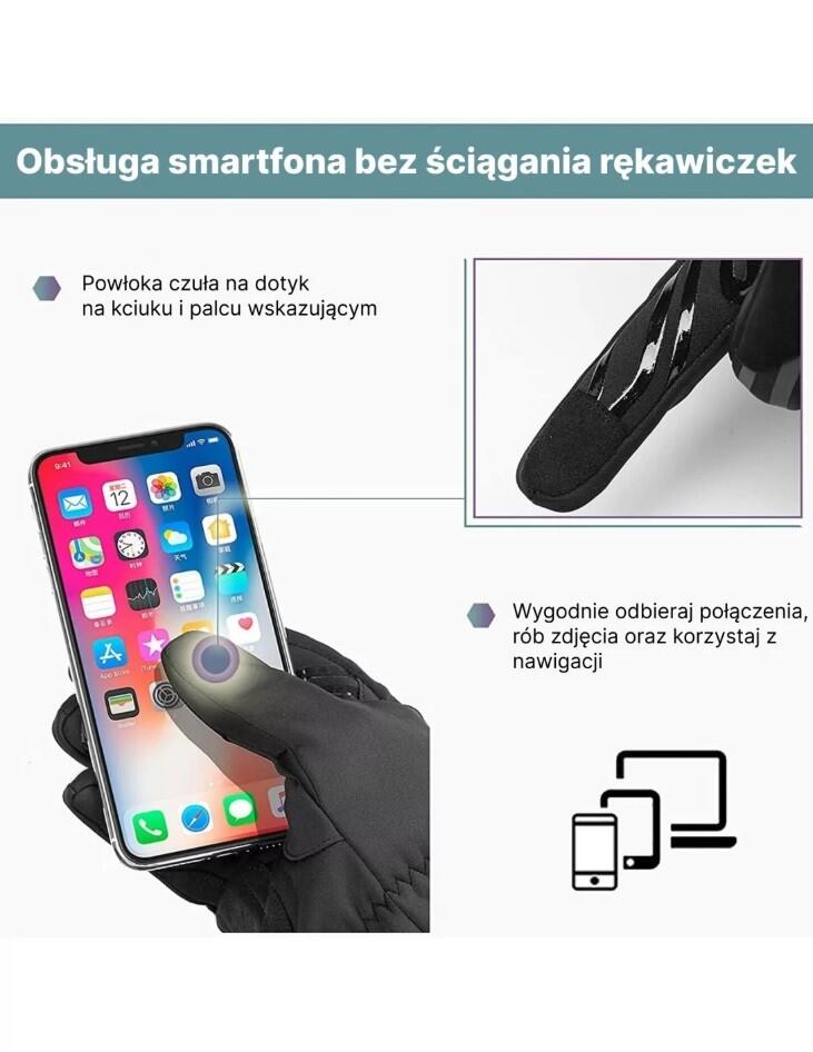 Zimowe rękawiczki sportowe unisex Rockbros 1614024000 3/3