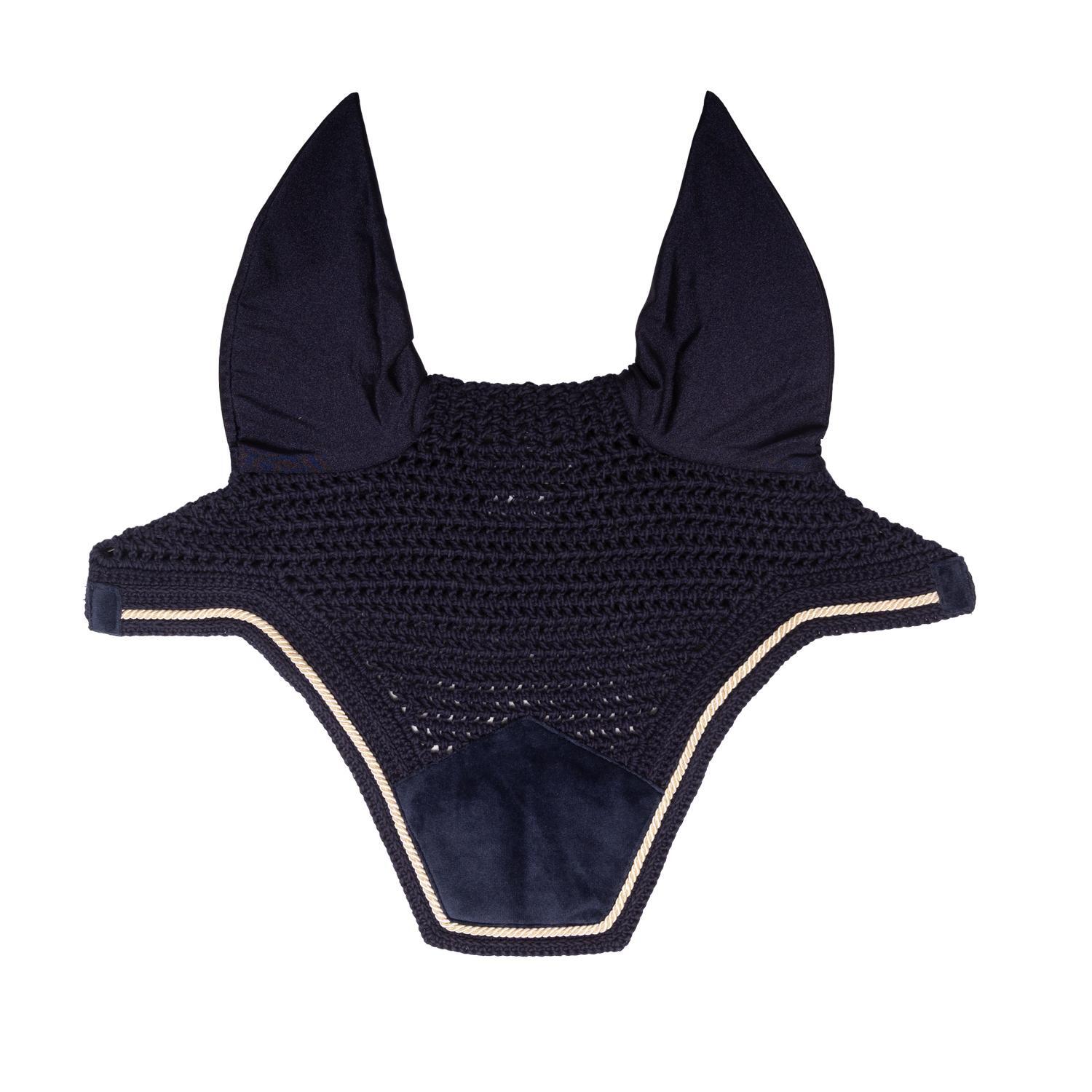 Kentucky Horsewear - Bonnet Anti-mouche Wellington Velvet Marine - Masque Anti Mouche - Bleu - No Size - Decathlon