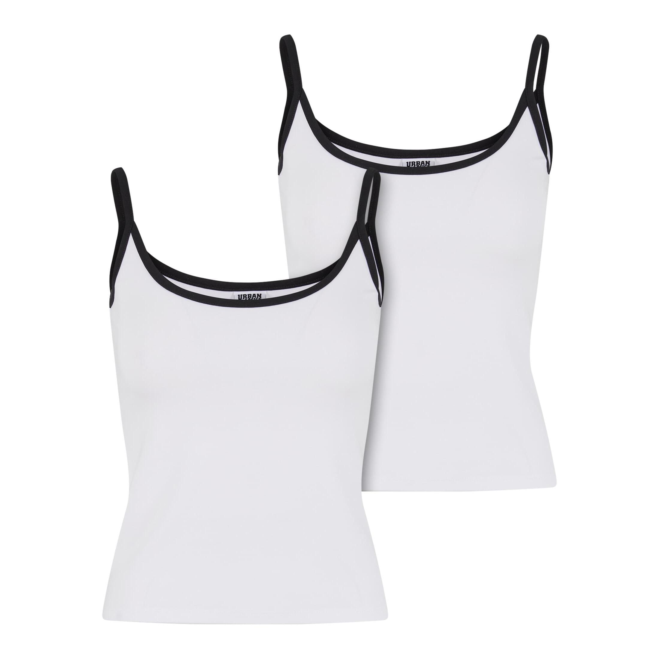URBAN CLASSICS Women's tank top Urban Classics Contrast Basic (x2)
