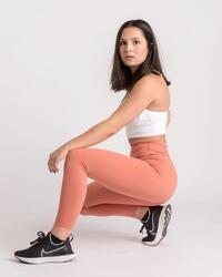 Legging femme 7/8 pour yoga & pilates chocolat