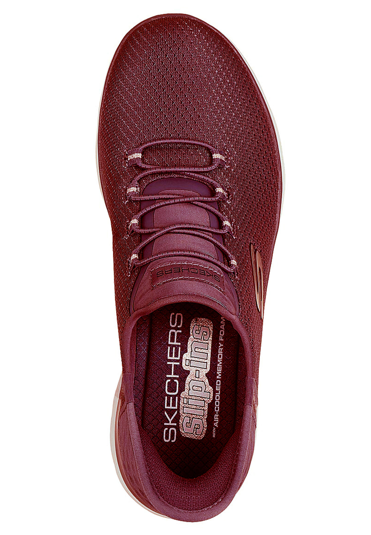 Skechers Damen Slip-ins Summits Diamond Dream Sneaker 150123 BURG rot 3/7