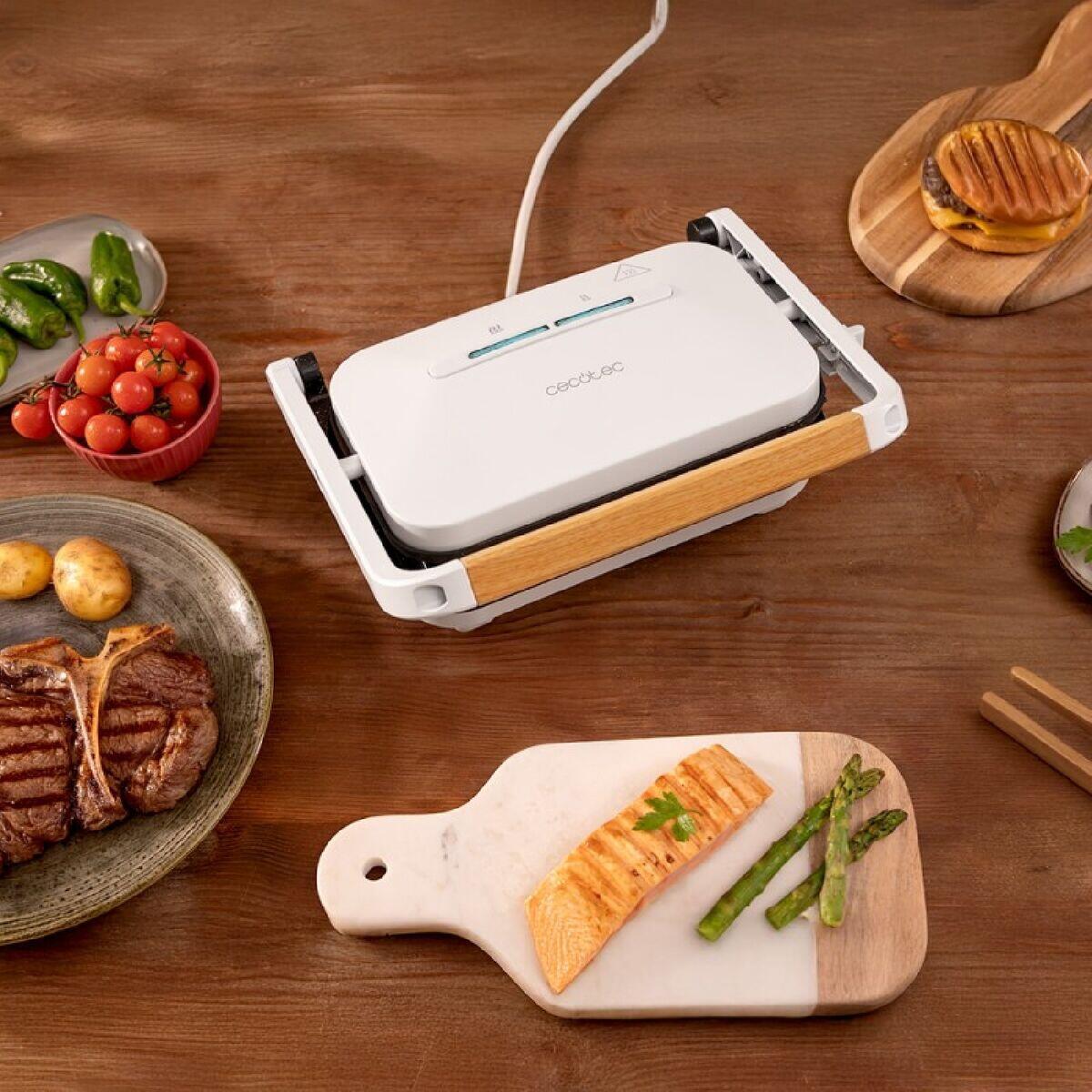 Elektrogrill CECOTEC Rock'nGrill 1200 Wood W 1300 W 3/3