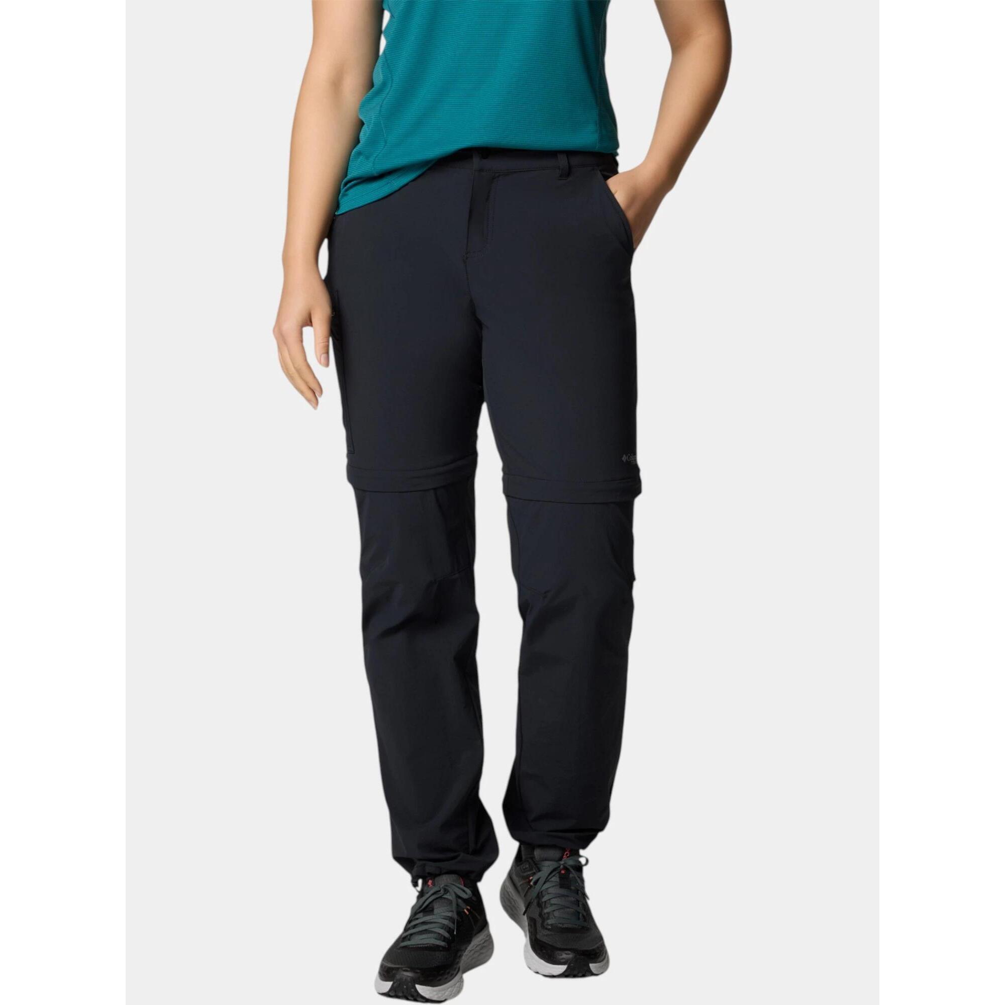 Columbia - Pantalon De Randonnée Femme Summit Valley Convertible Ii - Pantalons - Noir - Decathlon