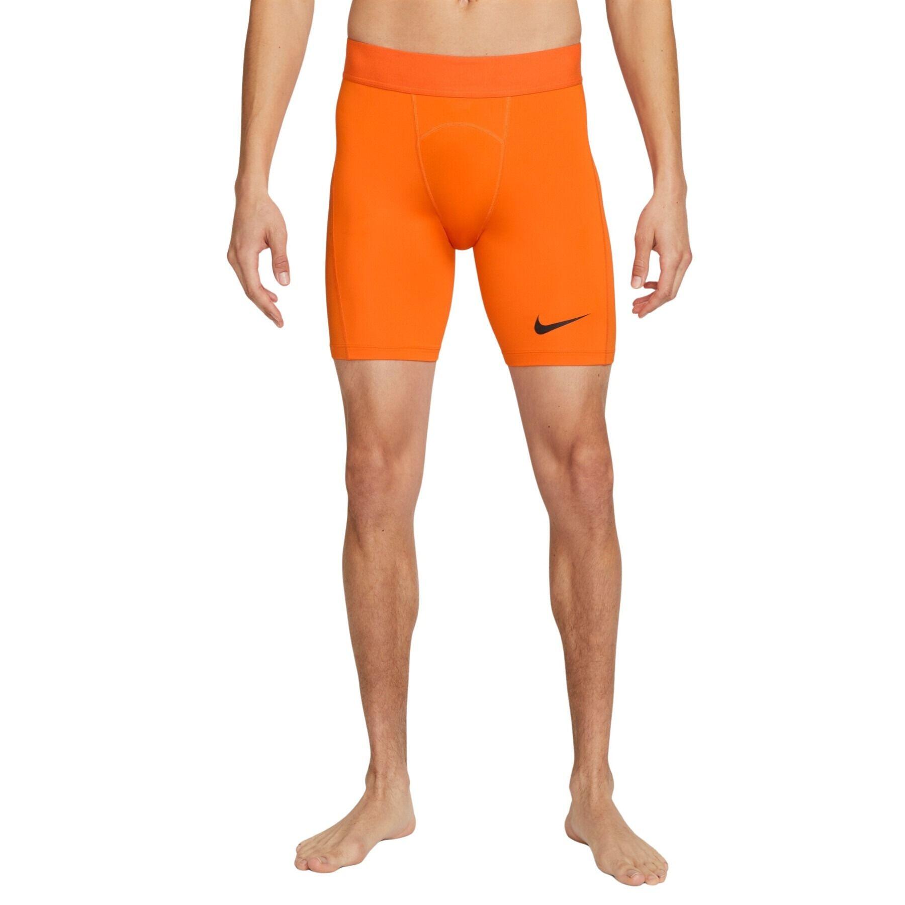 Kort Mannelijk Nike Pro Dri-Fit Oranje 3/4