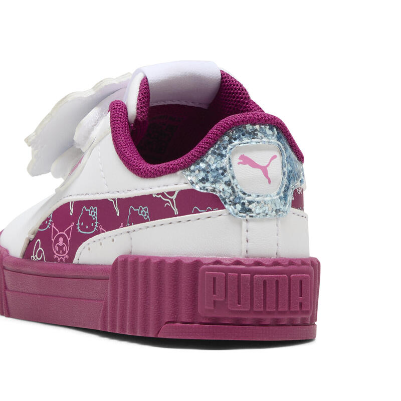 Încălțăminte copii închidere cu scai, imprimeu Hello Kitty Carina 3.0, alb PUMA
