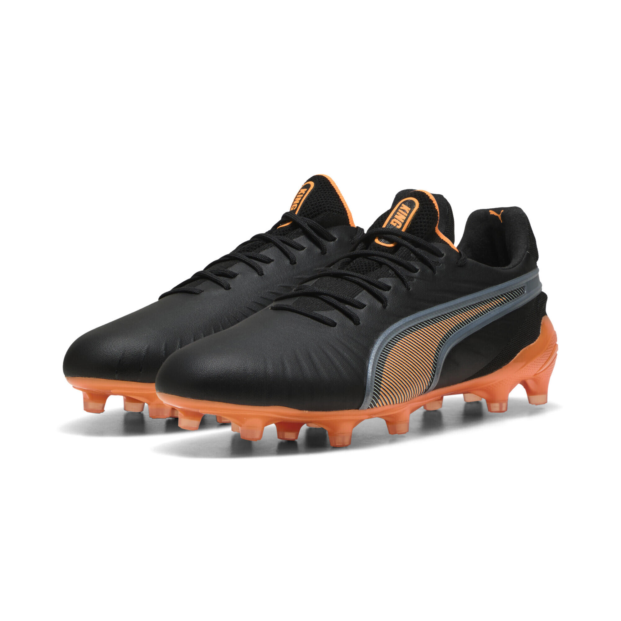Puma - Chaussures De Football King Ultimate Fg/ag Puma - Chaussures De Football - Gris|jaune|noir|orange - Decathlon