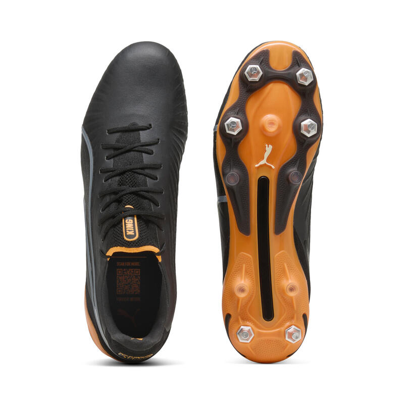 Ghete fotbal adulți crampoane metalice King Ultimate Mxsg, negru PUMA