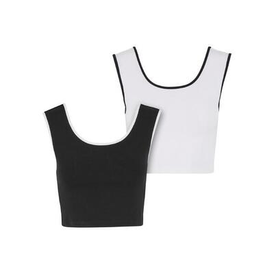 Cropped tanktop voor dames urban classics contrast