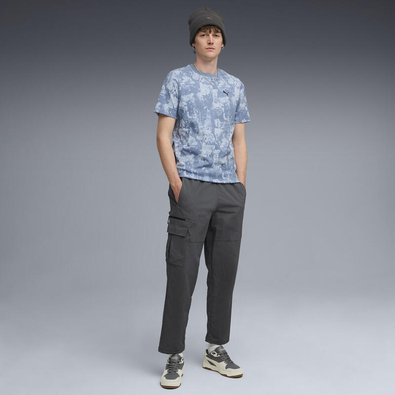 Pantalon bărbați buzunar cargo, talie elastică Pumatech Better, negru PUMA