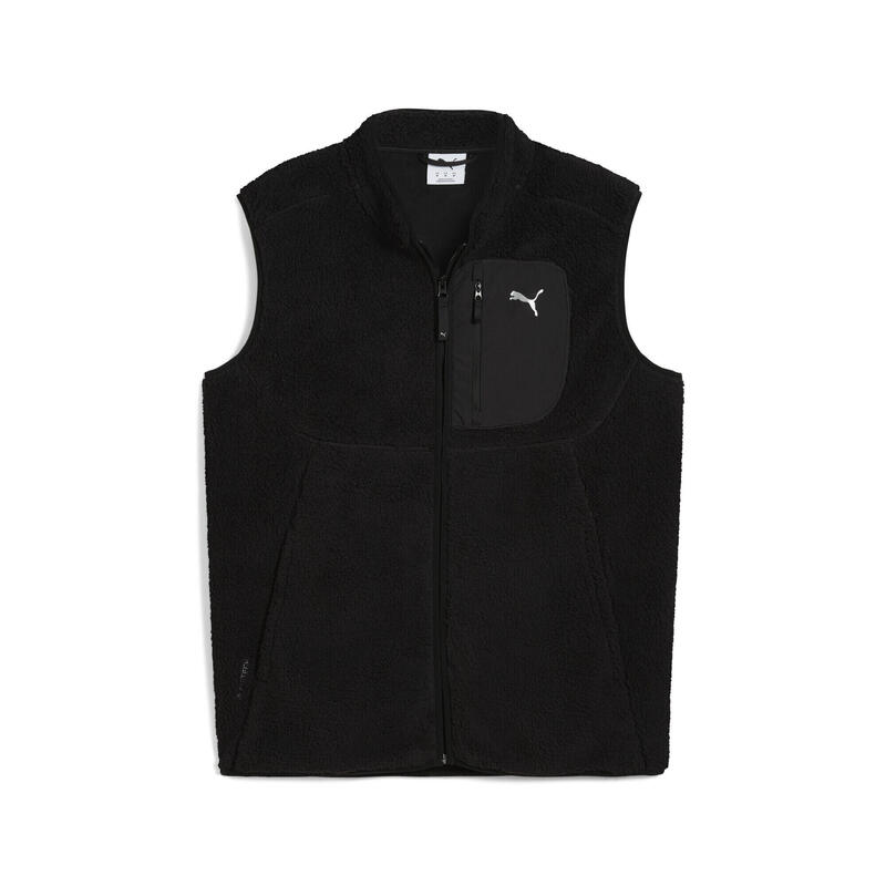 Pulover bărbați fără mâneci, buzunar piept Pumatech Winterized, negru PUMA