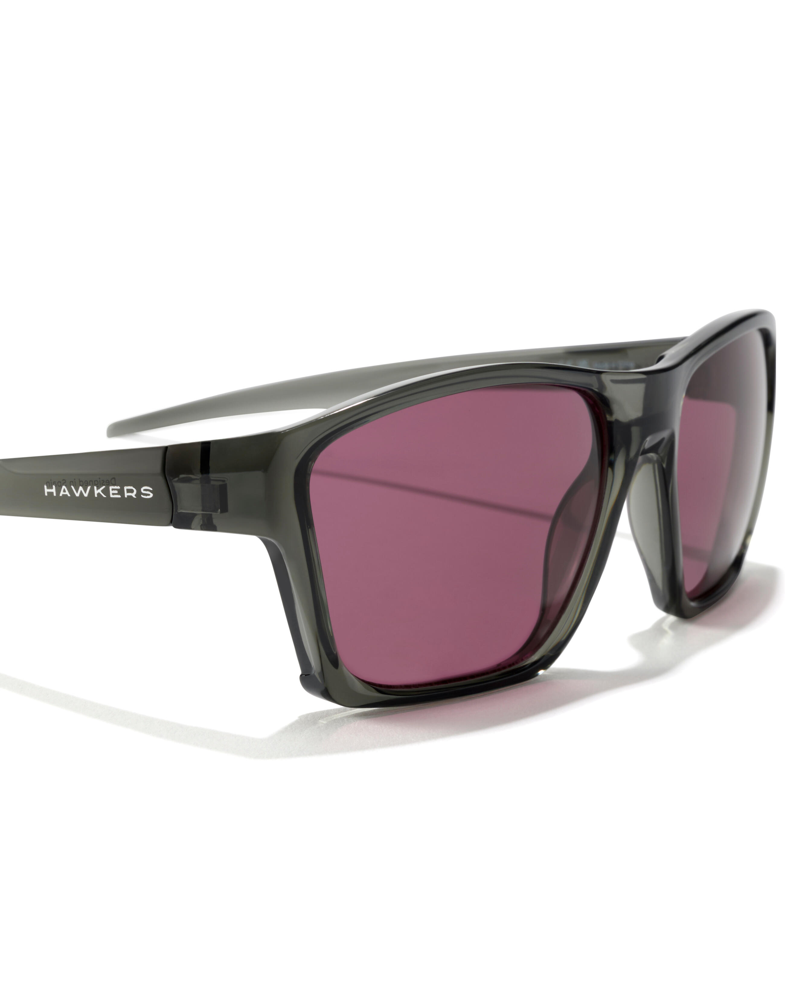 HAWKERS - Lunettes de soleil pour Homme et Femme -  SHARK - BLACK GRAPE 3/8